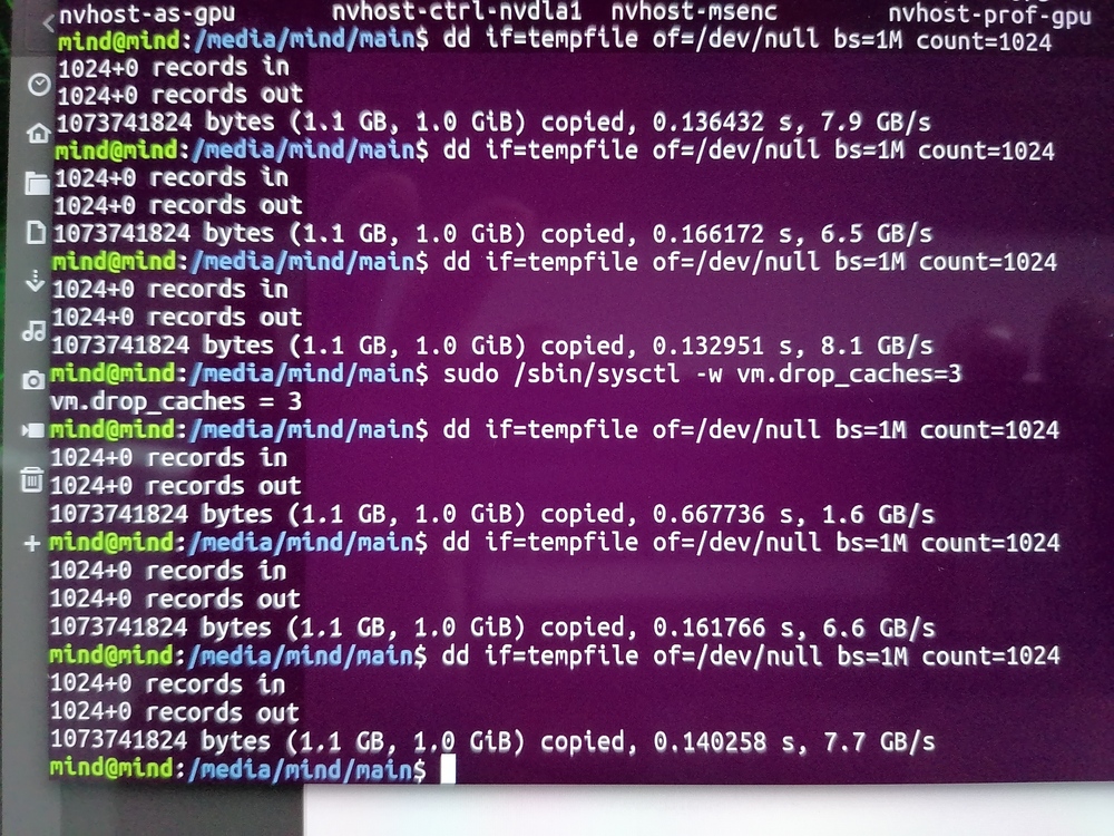 HikVision缓存读和直接读的速度